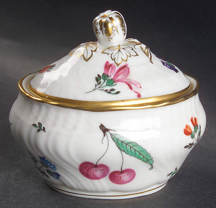 Perugia (White) Mini Sugar Bowl & Lid by Ginori 1735-1