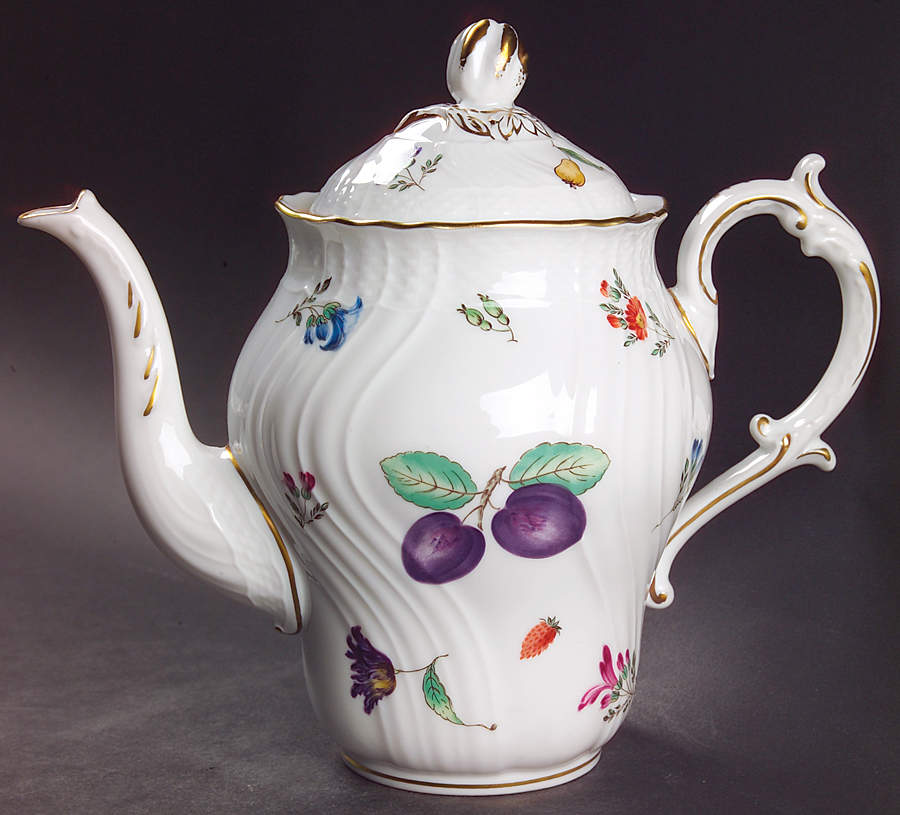 Perugia (White) Small Coffee Pot & Lid by Ginori 1735-1
