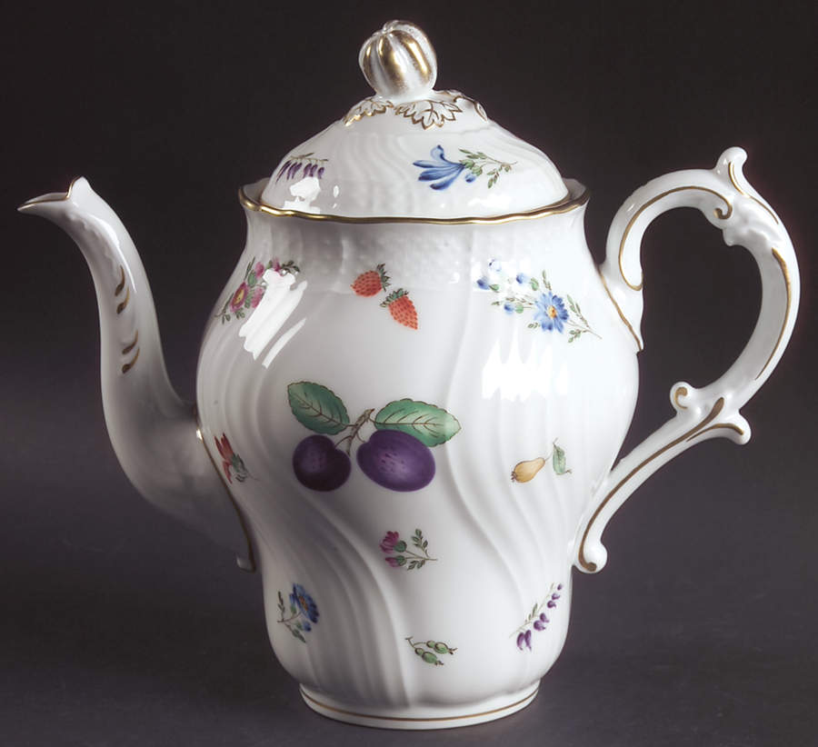 Perugia (White) Coffee Pot & Lid by Ginori 1735-1