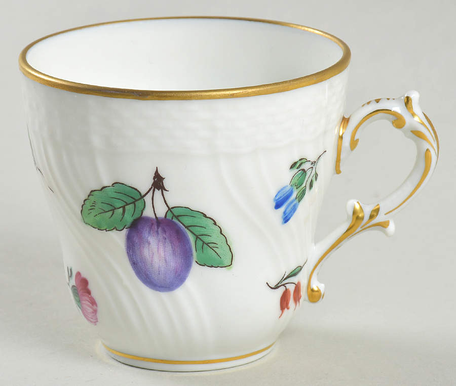 Perugia (White) Flat Demitasse Cup by Ginori 1735-1