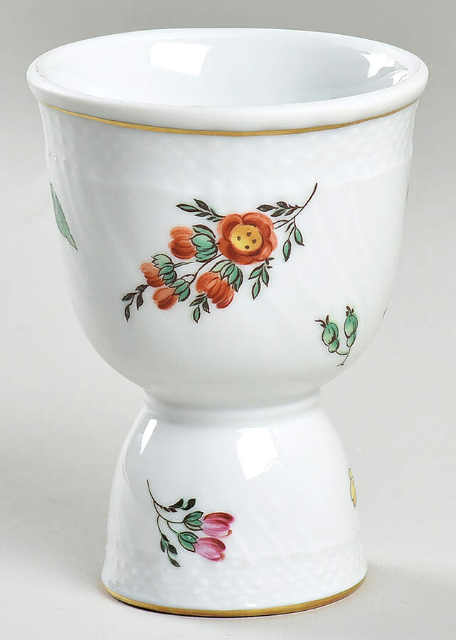 Perugia (White) Double Egg Cup by Ginori 1735-1