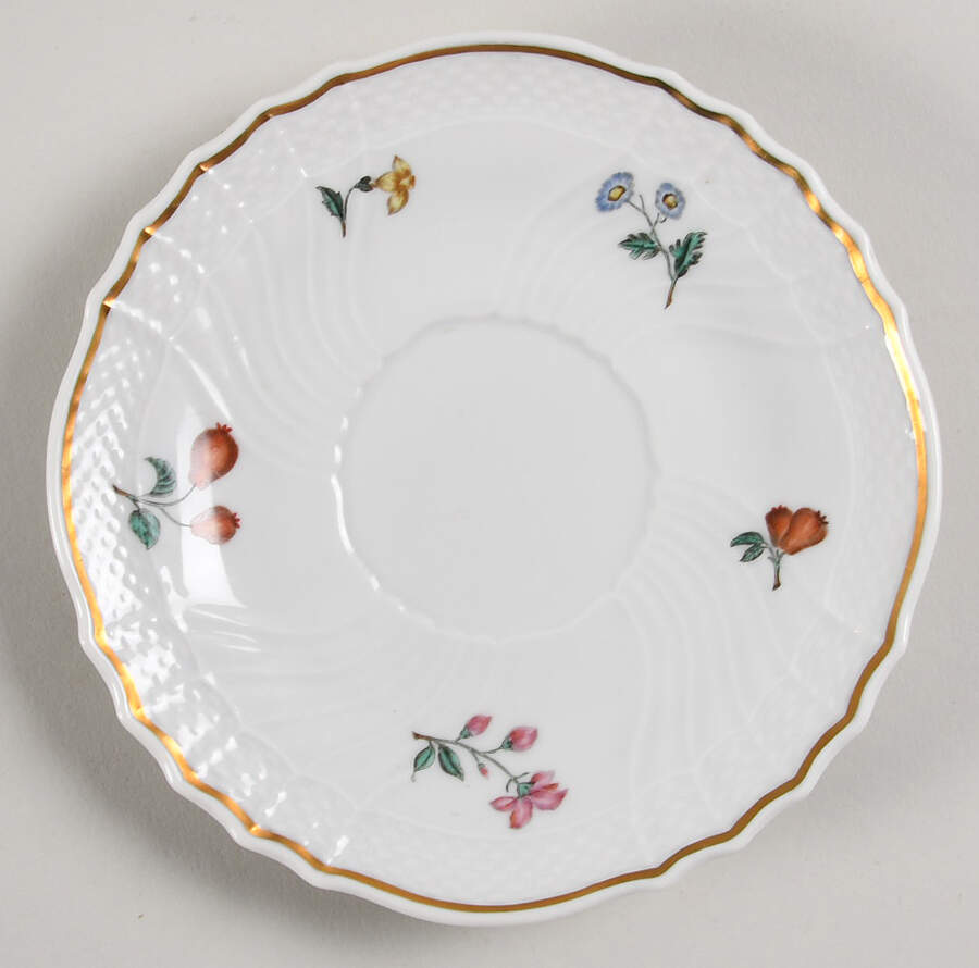 Perugia (White) Saucer for Flat Cup by Ginori 1735-1