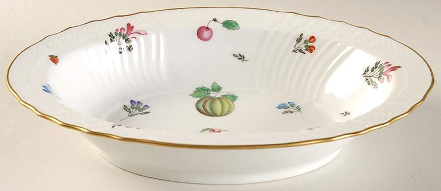 Perugia (White) 10" Oval Vegetable Bowl by Ginori 1735-1