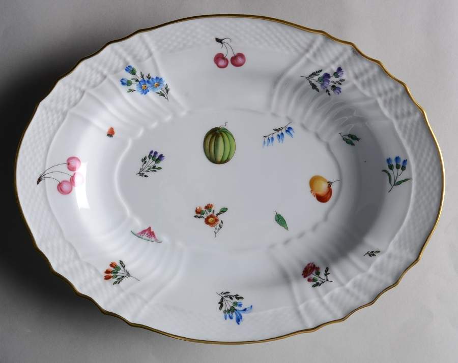 Perugia (White) 12" Oval Serving Platter by Ginori 1735-1