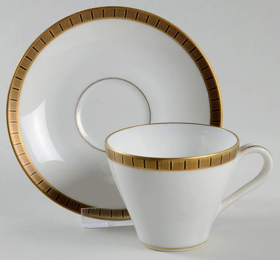 Piemonte Flat Demitasse Cup & Saucer Set by Ginori 1735-1