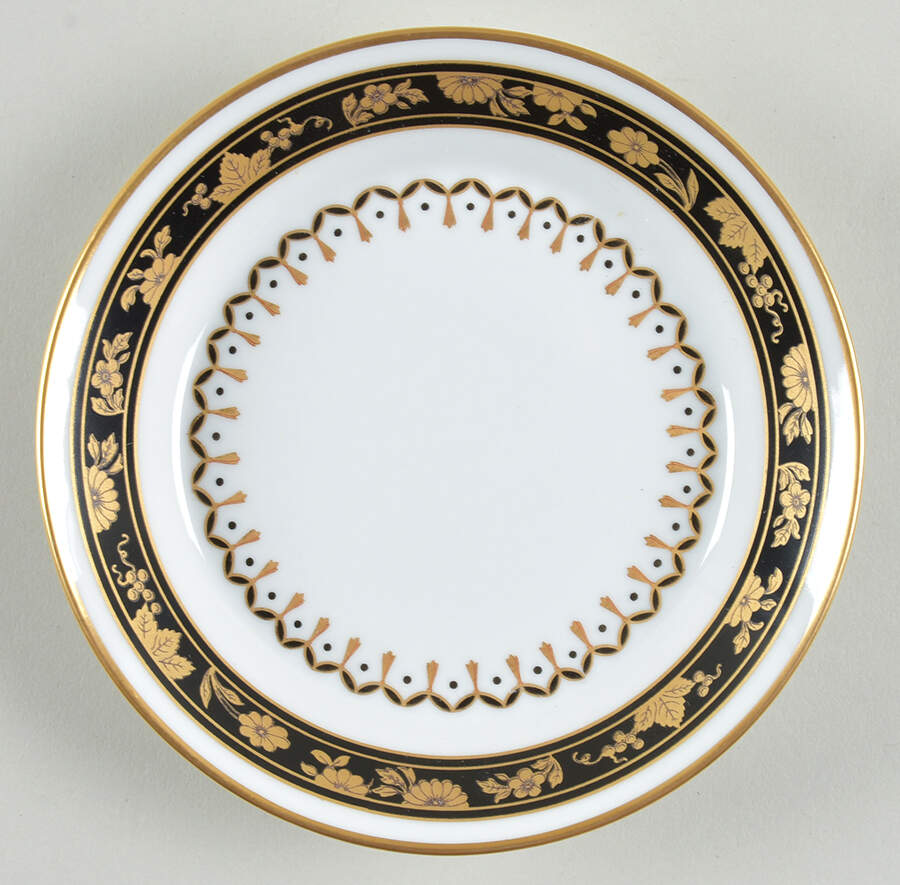 Pincio Black Saucer by Ginori 1735-1