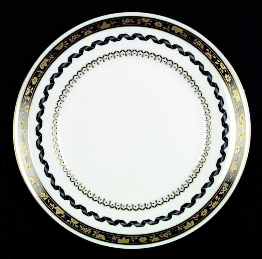 Pincio Black Dinner Plate by Ginori 1735-1