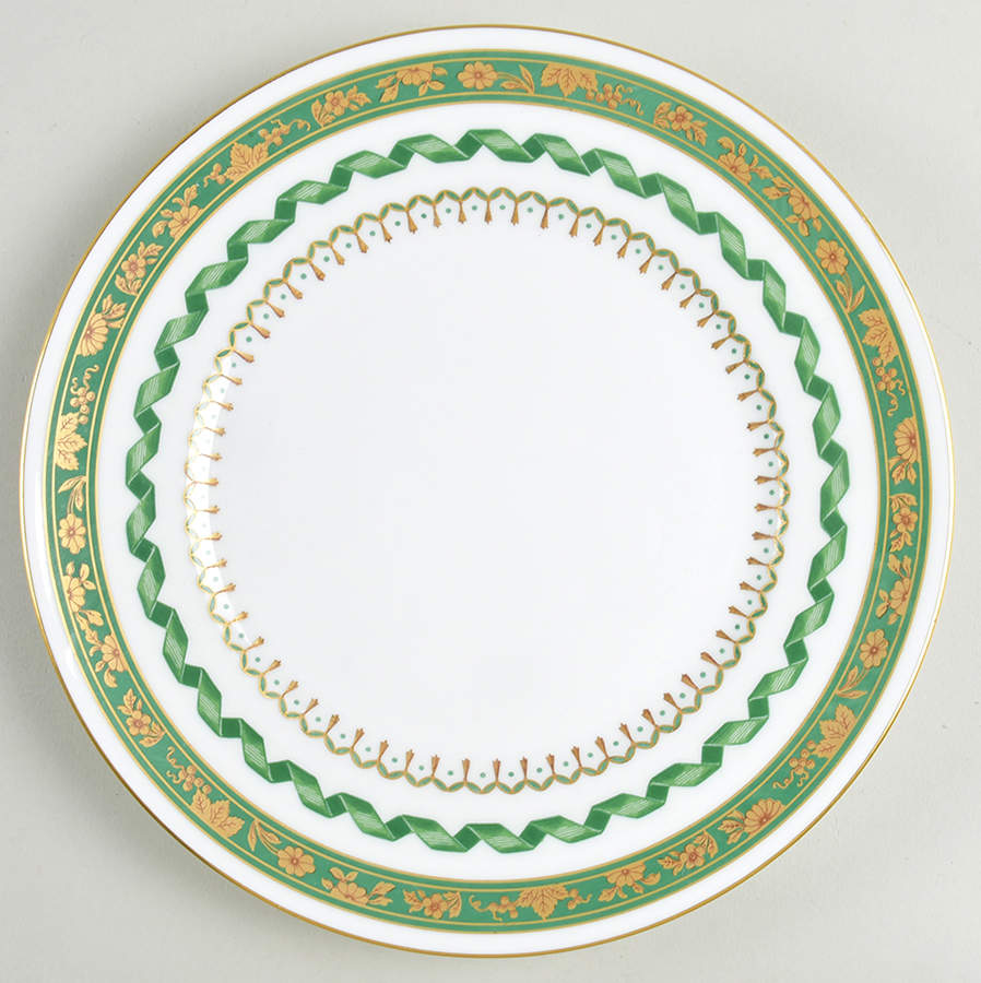 Pincio Green Luncheon Plate by Ginori 1735-1