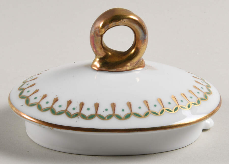 Pincio Green Lid for Teapot by Ginori 1735-1