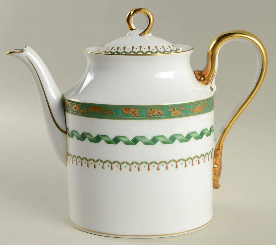 Pincio Green Coffee Pot & Lid by Ginori 1735-1