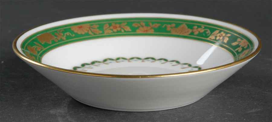 Pincio Green Saucer for Flat Demitasse Cup by Ginori 1735-1