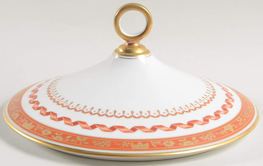 Pincio Red Lid for Round Vegetable by Ginori 1735-1