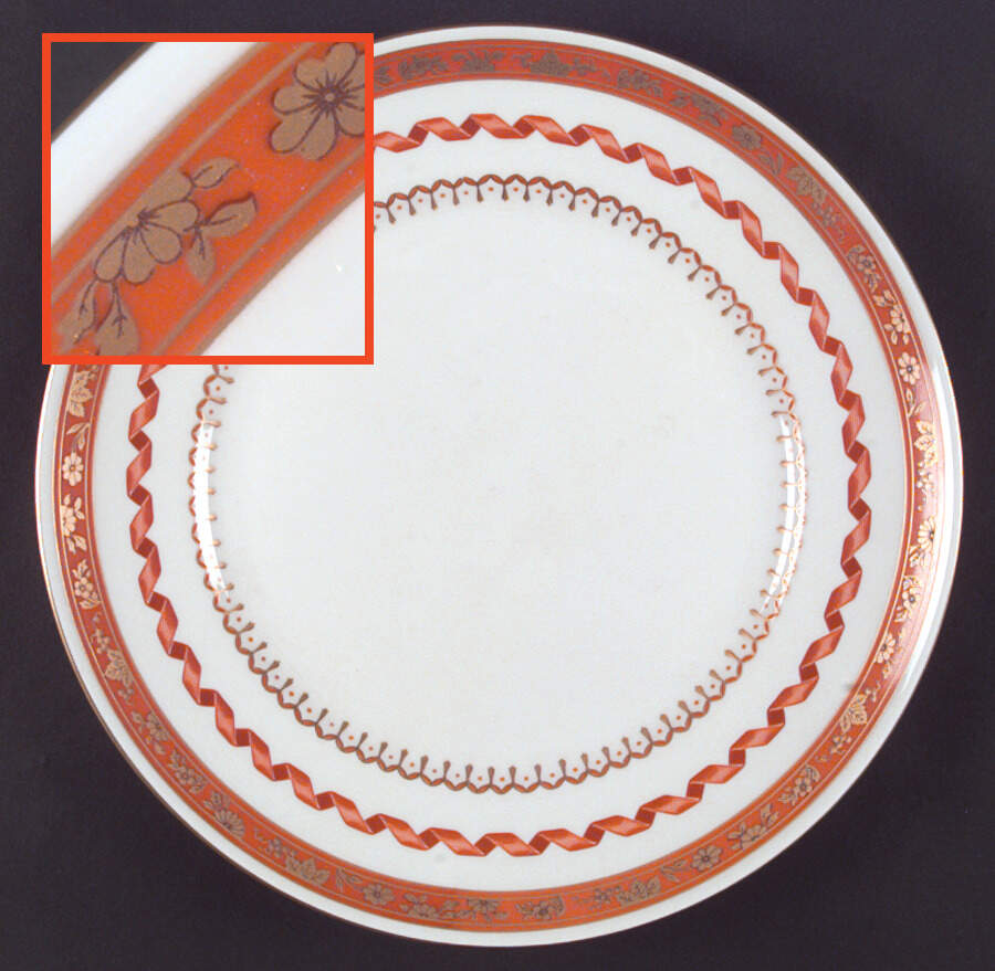 Pincio Red Dinner Plate by Ginori 1735-1