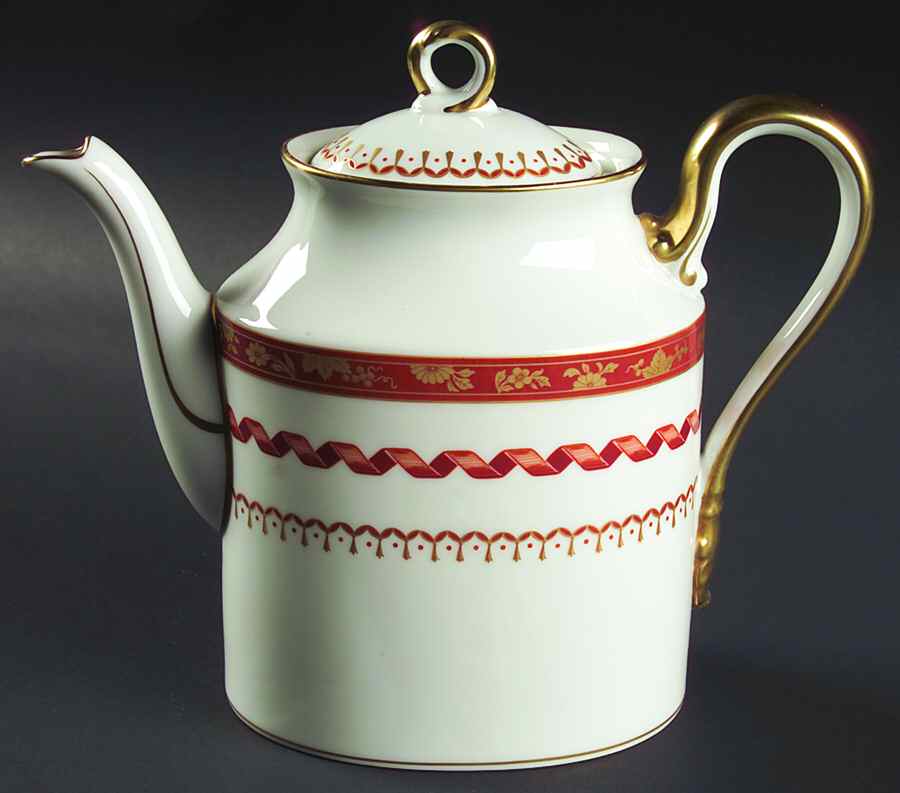 Pincio Red Coffee Pot & Lid by Ginori 1735-1