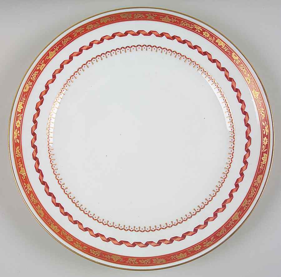 Pincio Red 13" Chop Plate (Round Platter) by Ginori 1735-1