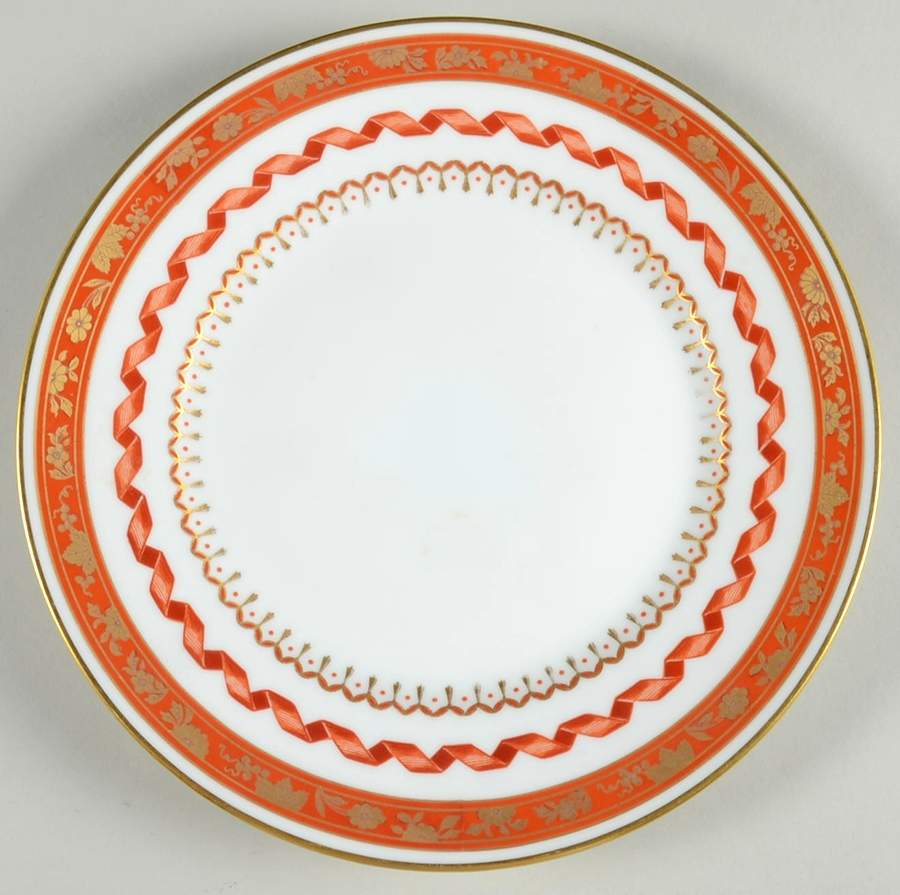 Pincio Red Luncheon Plate by Ginori 1735-1