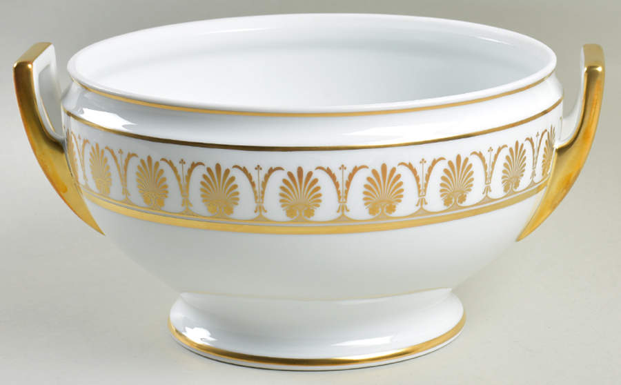 Pompei Gold Tureen No Lid by Ginori 1735-1