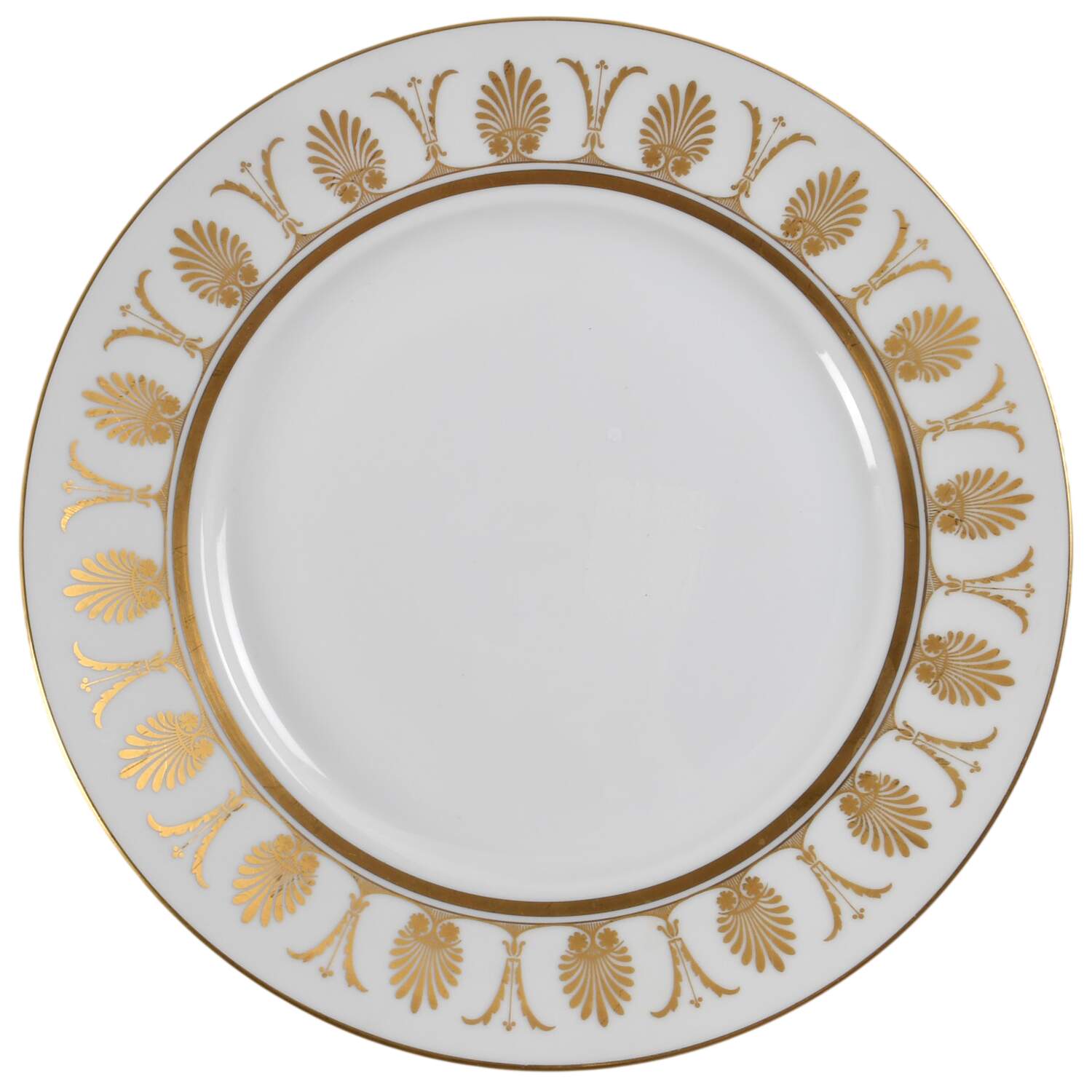 Pompei Gold Dinner Plate by Ginori 1735-1