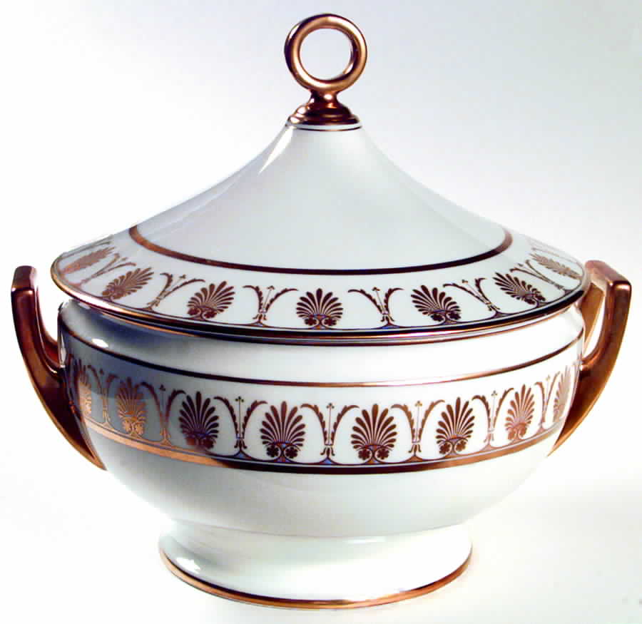 Pompei Gold Tureen &  Lid by Ginori 1735-1