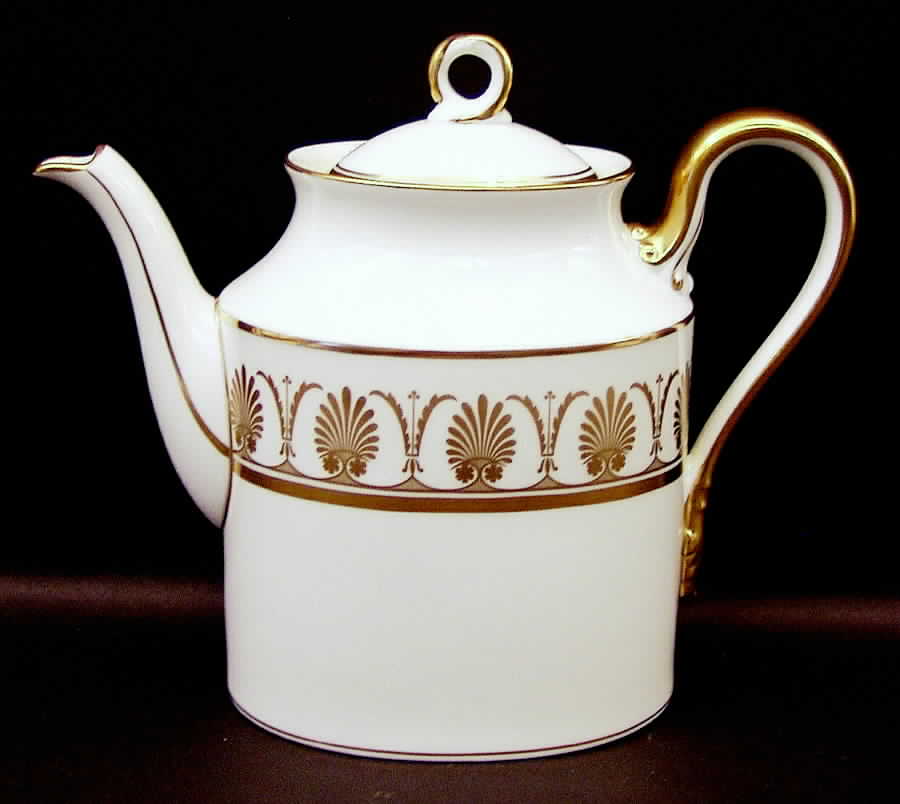 Pompei Gold Coffee Pot & Lid by Ginori 1735-1