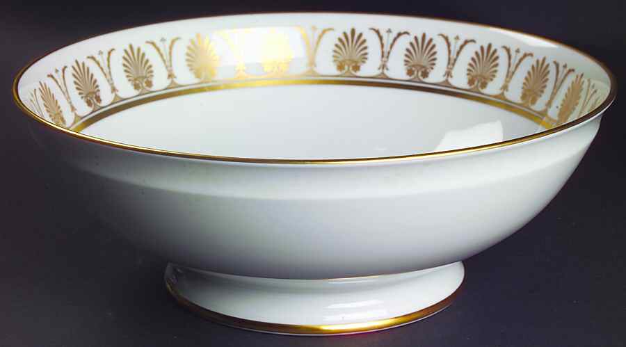 Pompei Gold 10" Large Salad Serving Bowl by Ginori 1735-1