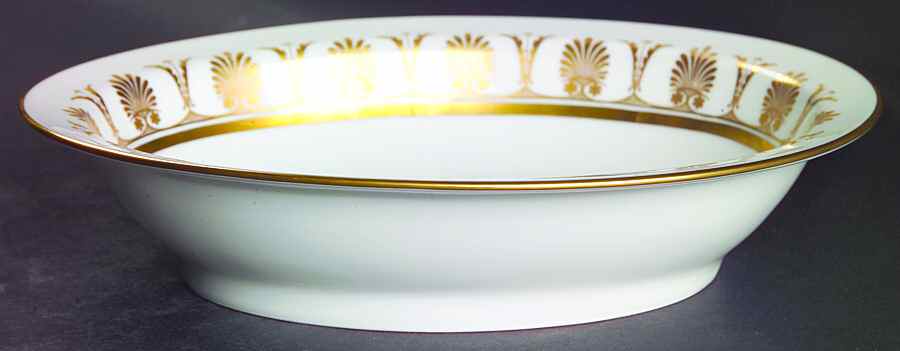 Pompei Gold 9" Oval Vegetable Bowl by Ginori 1735-1