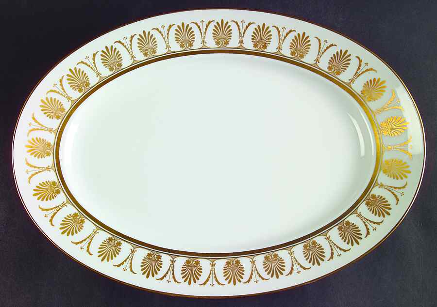 Pompei Gold 14" Oval Serving Platter by Ginori 1735-1
