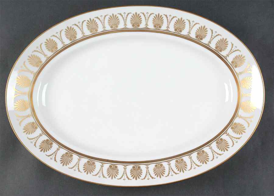 Pompei Gold 16" Oval Serving Platter by Ginori 1735-1