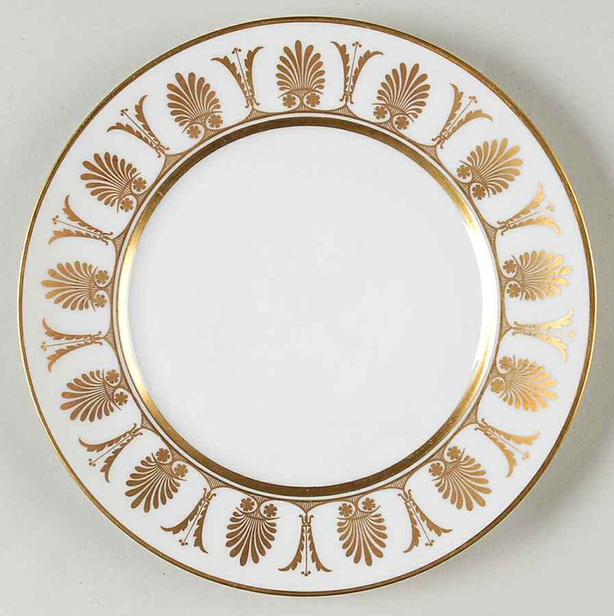 Pompei Gold Dessert/Pie Plate by Ginori 1735-1