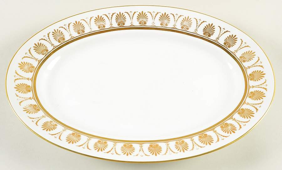 Pompei Gold 15" Oval Serving Platter by Ginori 1735-1