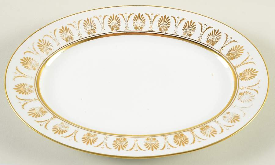 Pompei Gold 13" Oval Serving Platter by Ginori 1735-1