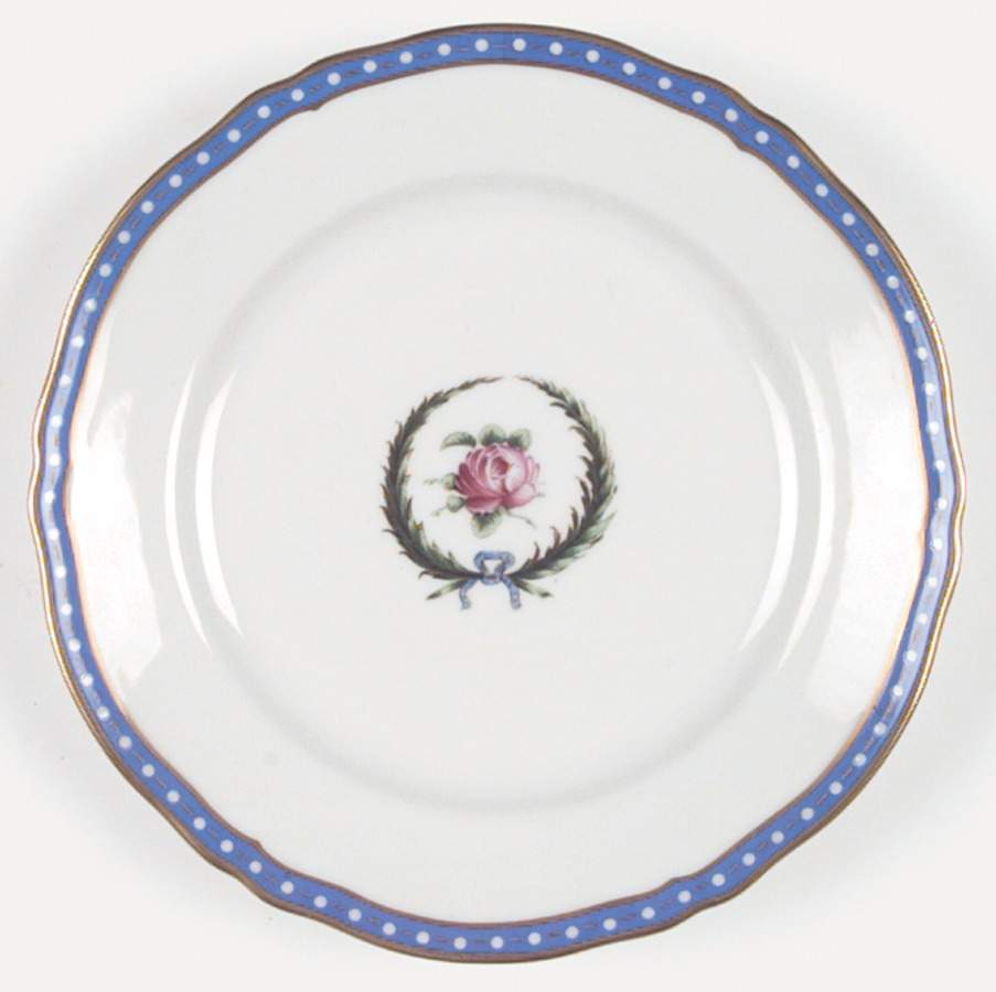 Princess Blue (Antico Doccia Shape) Salad Plate by Ginori 1735-1