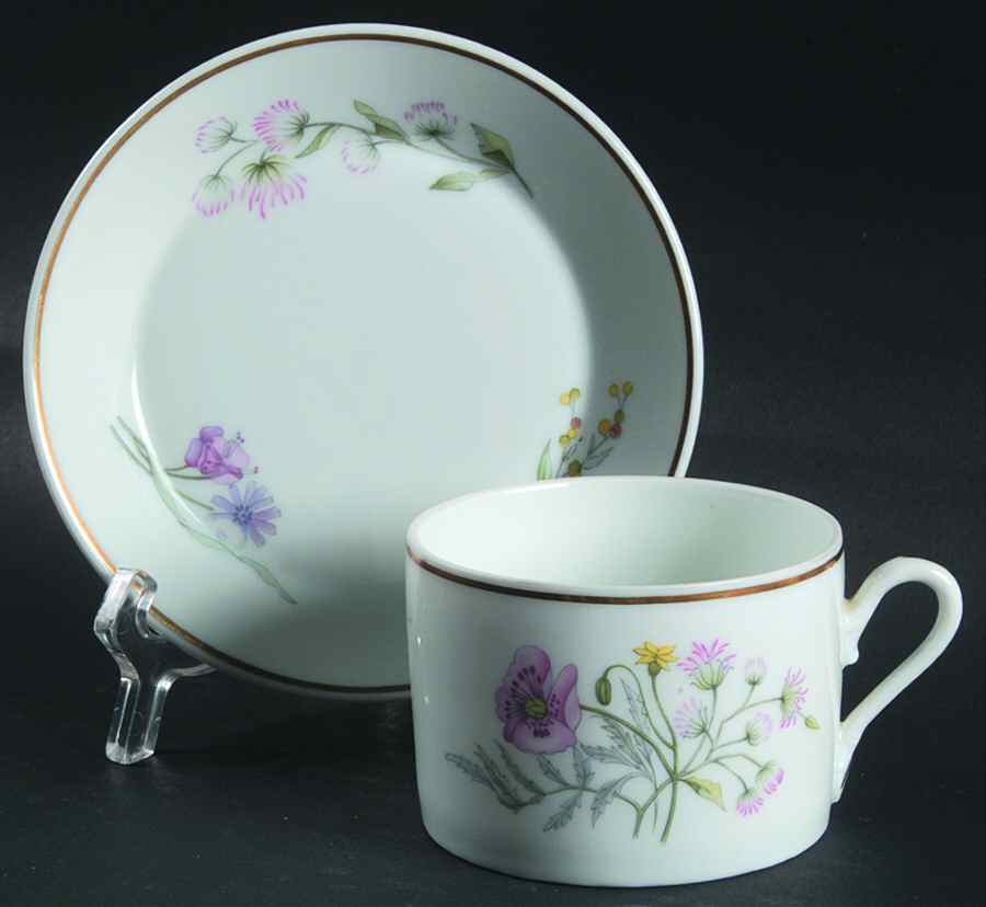 Primavera Flat Cup & Saucer Set by Ginori 1735-1