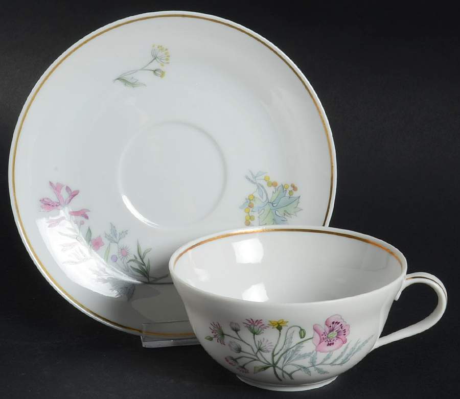 Primavera Flat Cup & Saucer Set by Ginori 1735-1