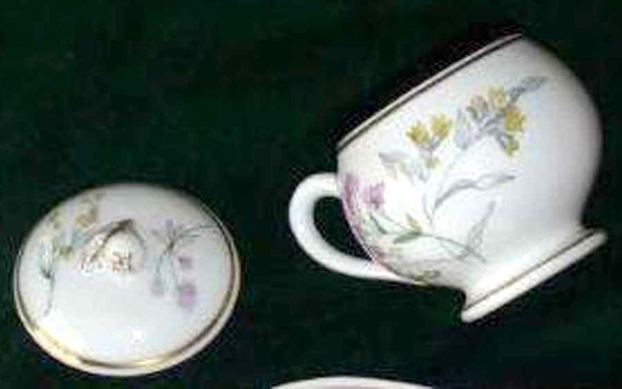 Primavera 2 Pc Pot de Creme w/Lid & Base by Ginori 1735-1
