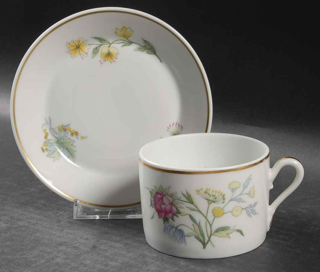 Primavera Flat Cup & Saucer Set by Ginori 1735-1