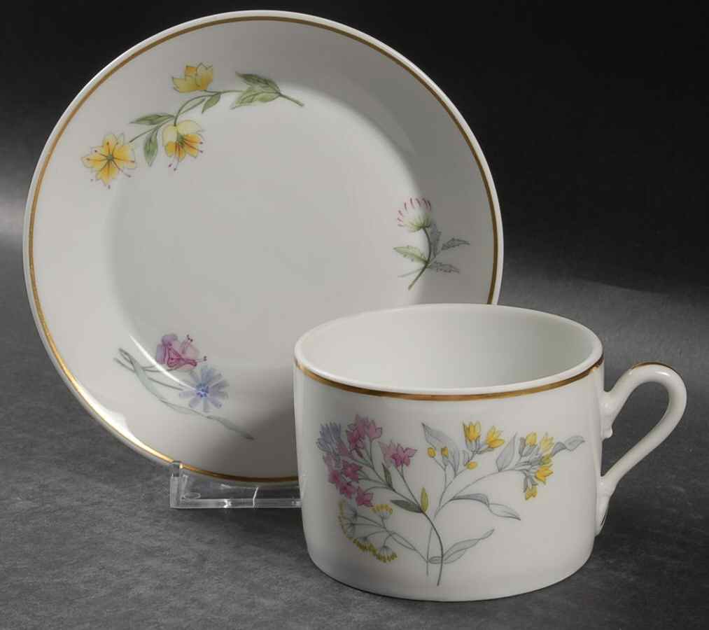 Primavera Flat Cup & Saucer Set by Ginori 1735-1