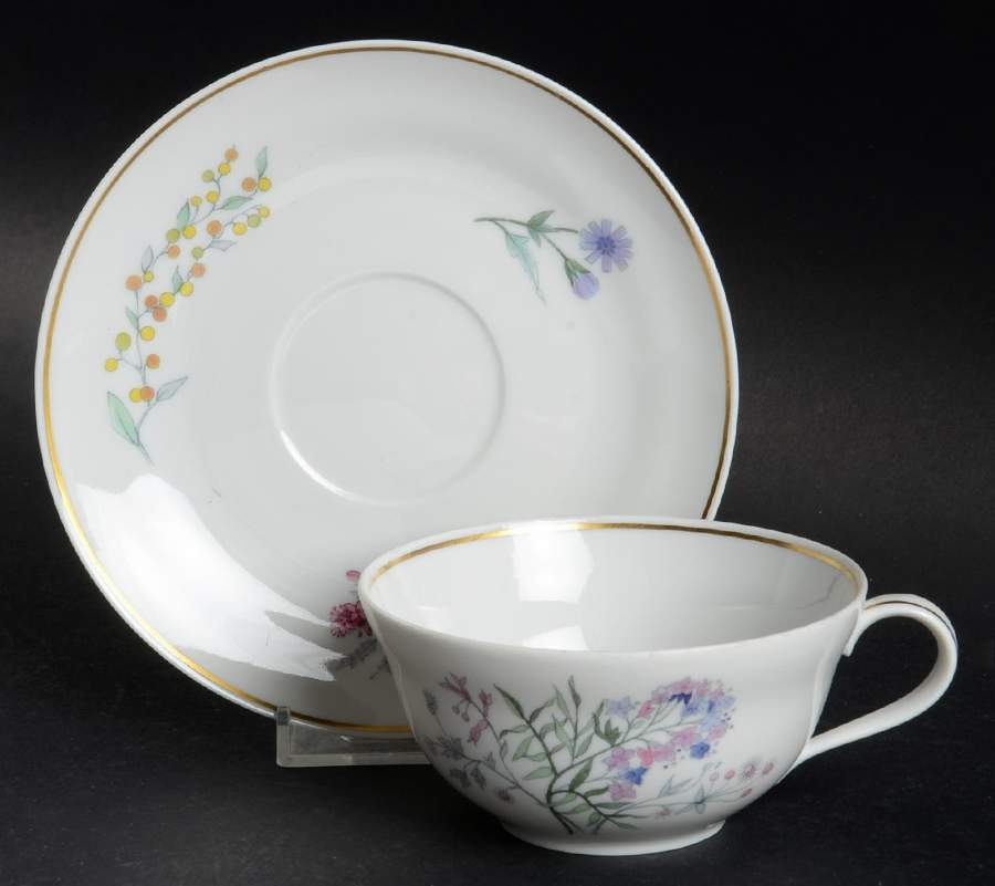 Primavera Flat Cup & Saucer Set by Ginori 1735-1