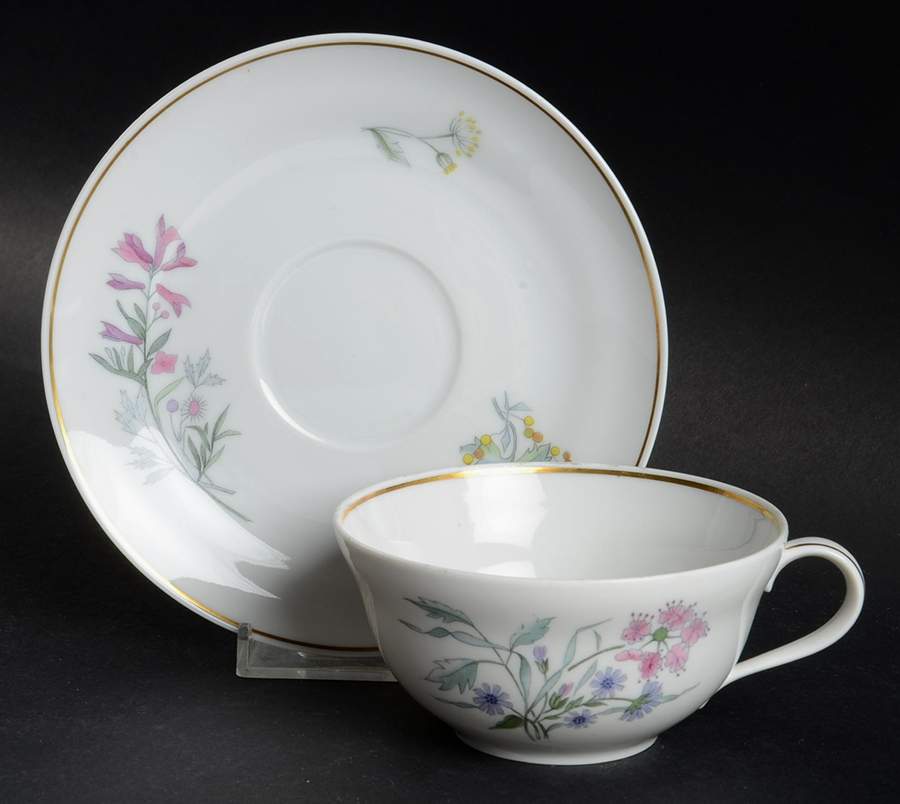 Primavera Flat Cup & Saucer Set by Ginori 1735-1
