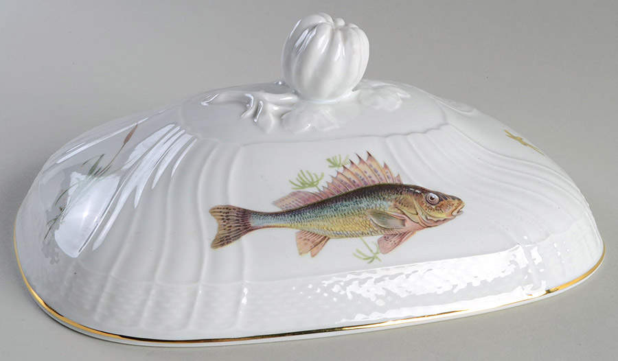 Quenelle (Scalloped) Lid for Rectangular Vegetable by Ginori 1735-1
