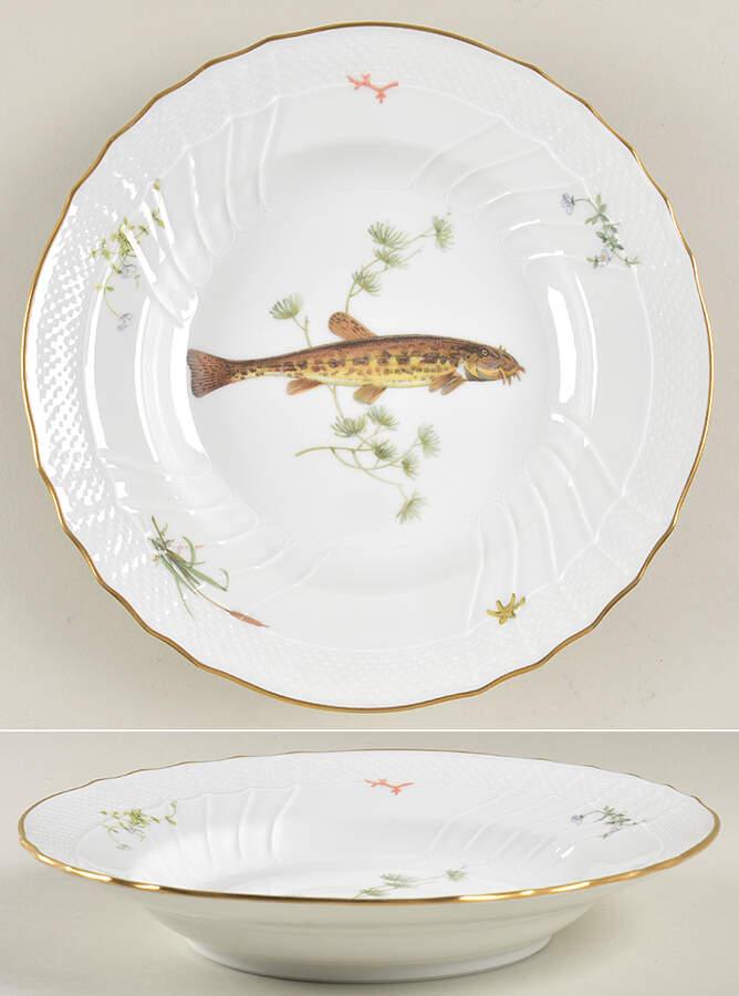 Quenelle (Scalloped) Large Rim Soup Bowl by Ginori 1735-1