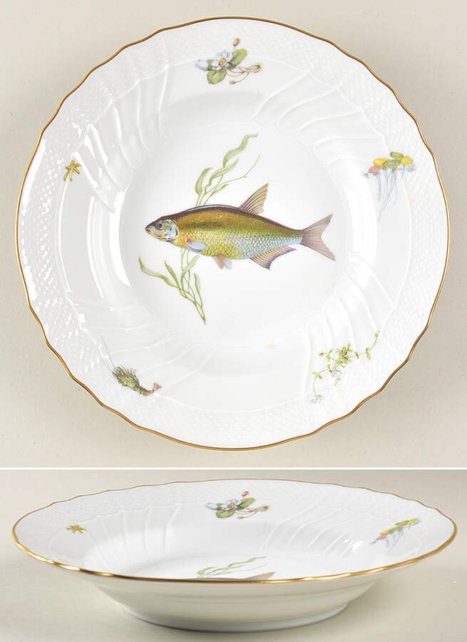 Quenelle (Scalloped) Large Rim Soup Bowl by Ginori 1735-1