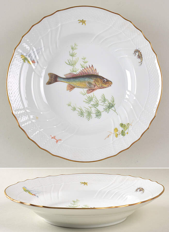 Quenelle (Scalloped) Large Rim Soup Bowl by Ginori 1735-1