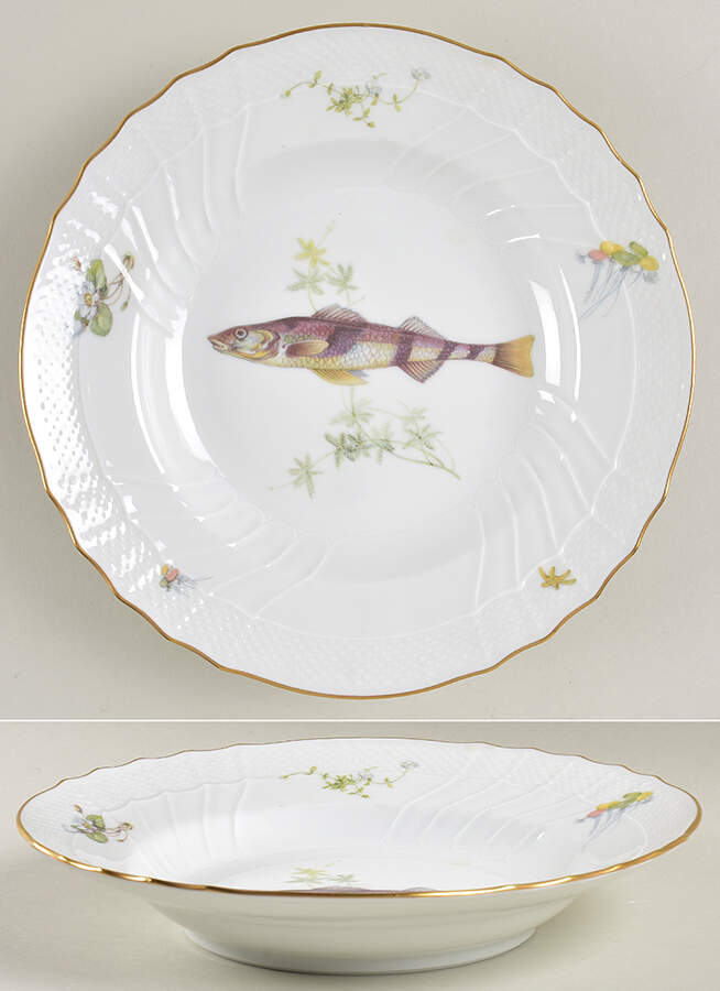 Quenelle (Scalloped) Large Rim Soup Bowl by Ginori 1735-1