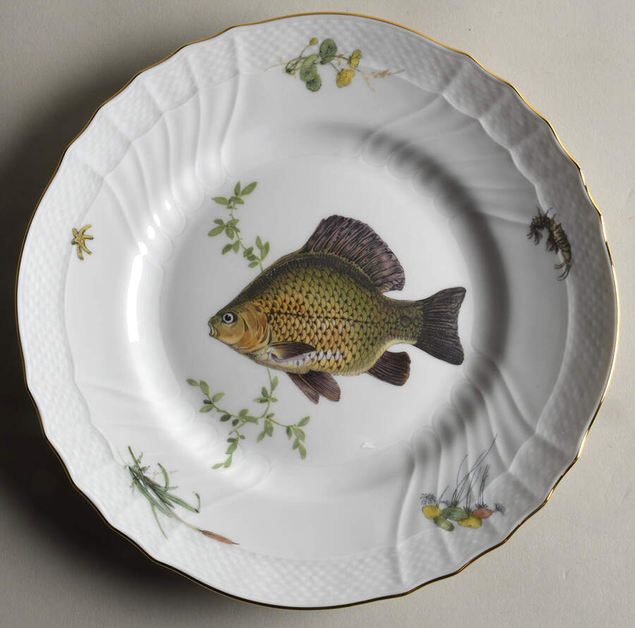 Quenelle (Scalloped) Luncheon Plate by Ginori 1735-1
