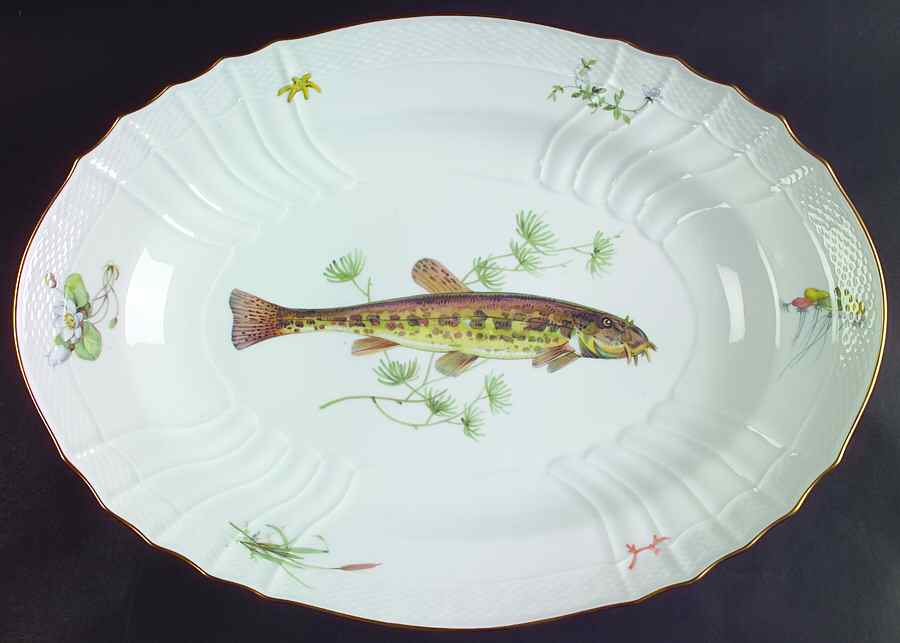 Quenelle (Scalloped) 16" Oval Serving Platter by Ginori 1735-1