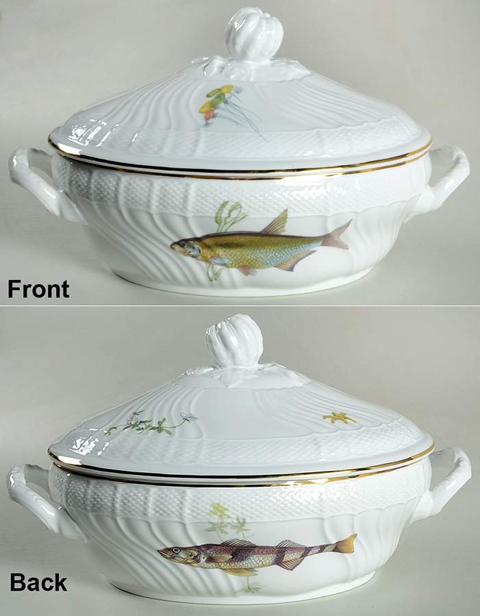 Quenelle (Scalloped) Tureen & Lid by Ginori 1735-1