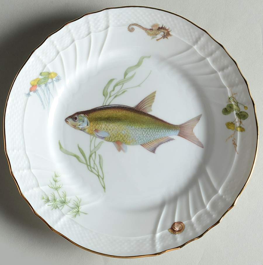 Quenelle (Scalloped) Salad Plate by Ginori 1735-1