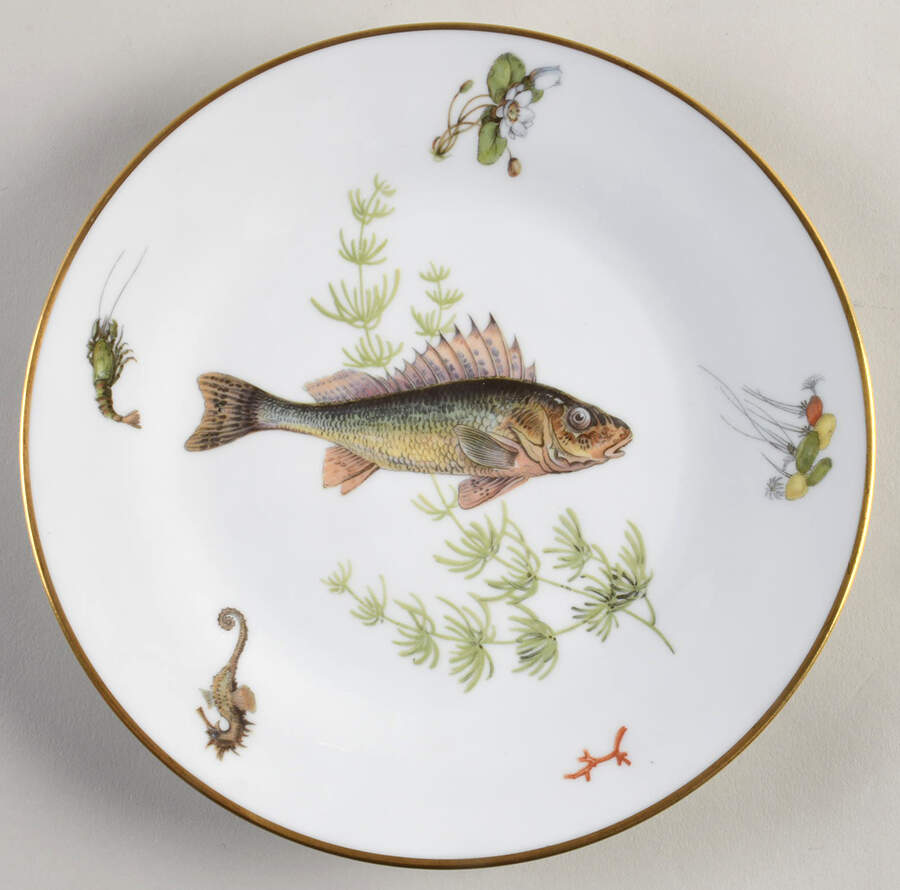 Quenelle (Smooth) Salad Plate by Ginori 1735-1