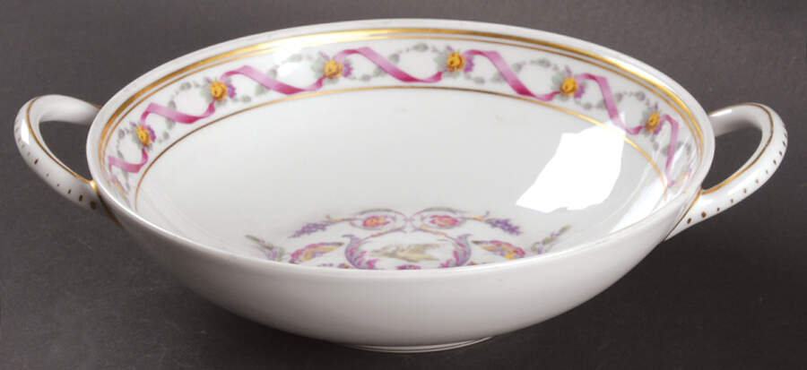 Rapallo Handled Round Dish by Ginori 1735-1